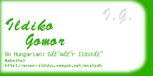 ildiko gomor business card
